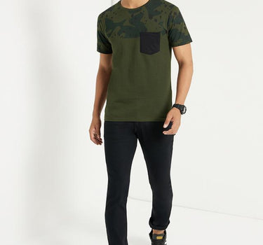 Printed Cotton Regular Fit Men's T-Shirt