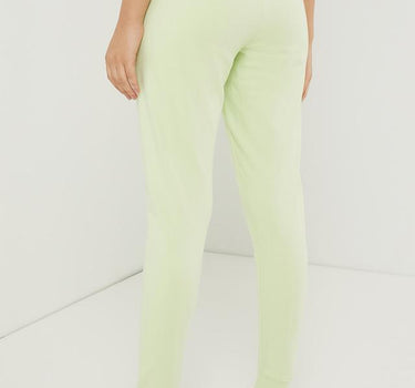 Green Cotton Joggers for Women