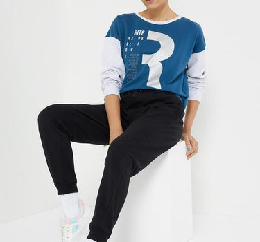 Rhythm 18 Cotton Sweatshirt for Women