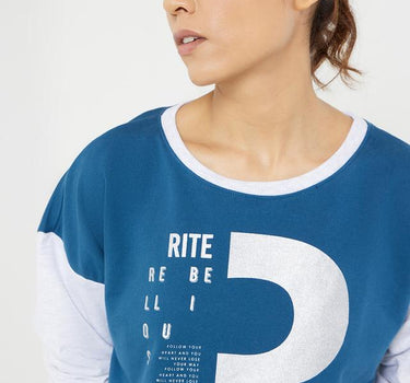 Rhythm 18 Cotton Sweatshirt for Women