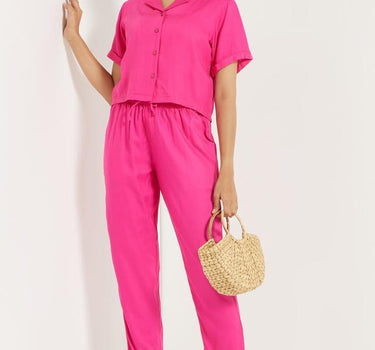 Pink Casual Pants for Women