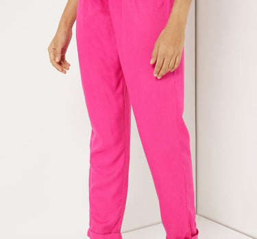 Pink Casual Pants for Women