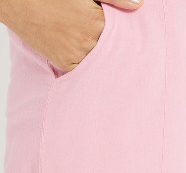 Pink Casual Pants for Women