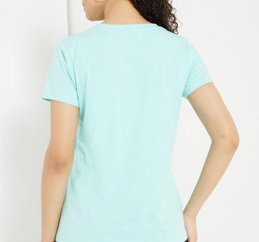 Printed Cotton Round Neck Women's T-Shirt