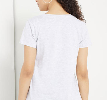 Printed Cotton Round Neck Women's T-Shirt