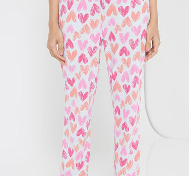 Cotton Blend Printed Capri Pants