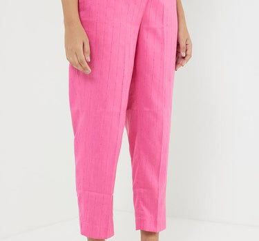 Sequinned Regular Fit Polyester Blend Women's Casual Wear Pants