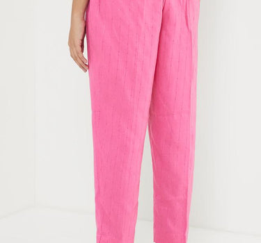 Sequinned Regular Fit Polyester Blend Women's Casual Wear Pants