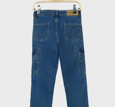 Solid Cotton Regular Fit Boys Jeans