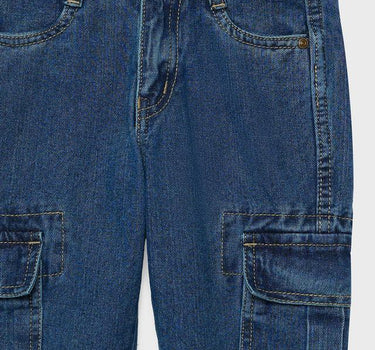 Solid Cotton Regular Fit Boys Jeans