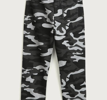 Camouflage Cotton Regular Fit Boys Joggers