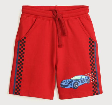 Graphic Print Cotton Regular Fit Boys Shorts