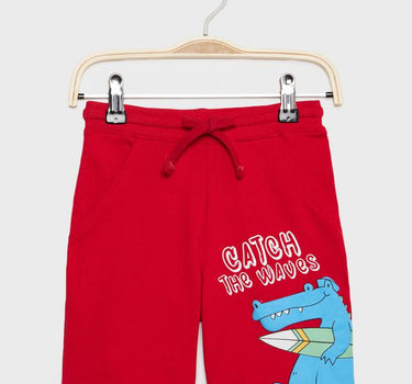 Graphic Print Cotton Regular Fit Boys Shorts