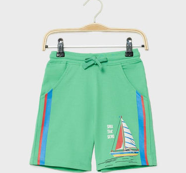 Graphic Print Cotton Regular Fit Boys Shorts