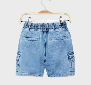 Solid Denim Regular Fit Boys Shorts