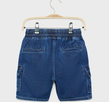 Solid Denim Regular Fit Boys Shorts