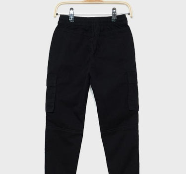 Solid Cotton Regular Fit Boys Trousers