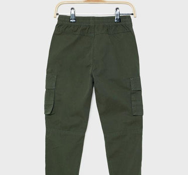 Solid Cotton Regular Fit Boys Trousers