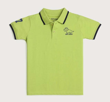 Printed Cotton Polo Boys T-Shirt