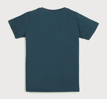 Patch Work Cotton Round Neck Boys T-Shirt