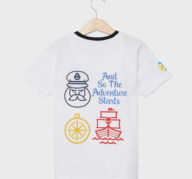 Printed Cotton Round Neck Boys T-Shirt