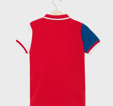 Printed Cotton Polo Boys T-Shirt