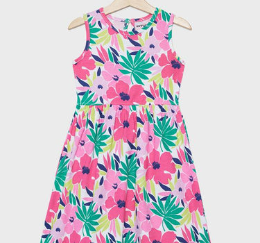 Printed Cotton Regular Fit Girls Frock