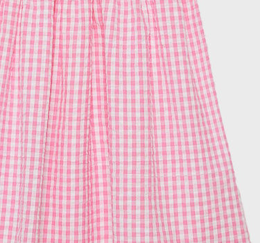 Checks Cotton Regular Fit Girls Frock