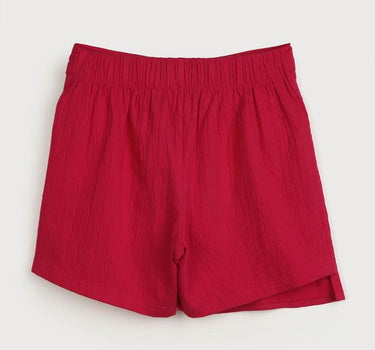 Solid Cotton Regular Fit Girls Skorts