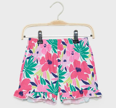 Printed Cotton Regular Fit Girls Shorts