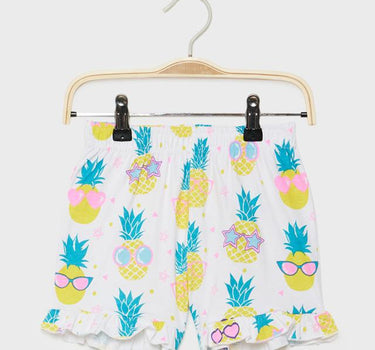 Printed Cotton Regular Fit Girls Shorts