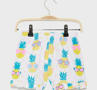 Printed Cotton Regular Fit Girls Shorts