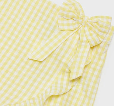 Checks Cotton Regular Fit Girls Shorts