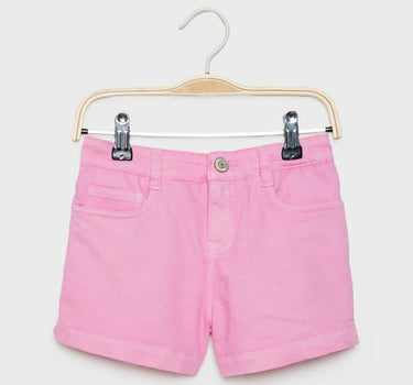 Solid Denim Regular Fit Girls Shorts