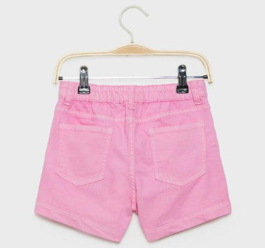 Solid Denim Regular Fit Girls Shorts