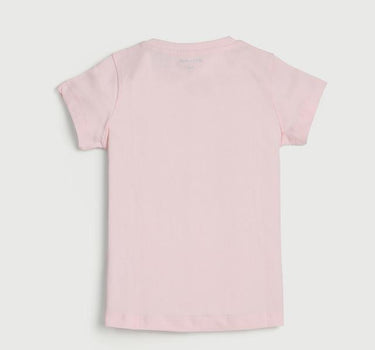 Graphic Print Cotton Round Neck Girls T-Shirt