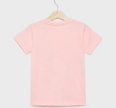 Printed Cotton Round Neck Girls T-Shirt