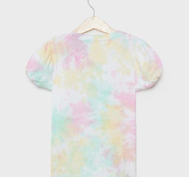 Tie & Dye Cotton Round Neck Girls T-Shirt