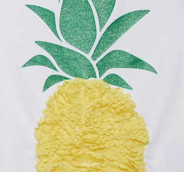 Printed Cotton Round Neck Girls T-Shirt