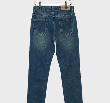 Solid Cotton Regular Fit Boys Jeans