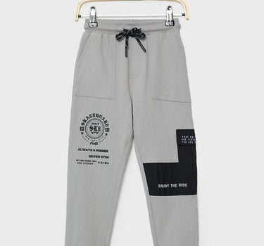 Printed Cotton Regular Fit Boys Joggers