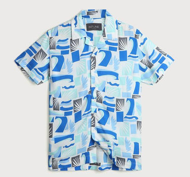 Printed Rayon Collared Boys Shirt