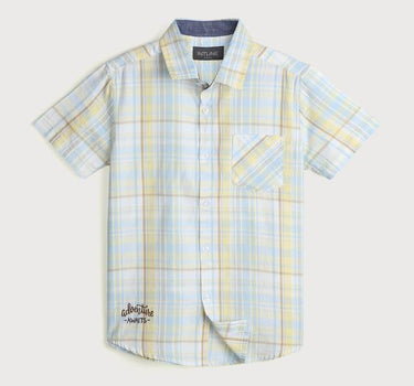 Checks Cotton Collared Boys Shirt