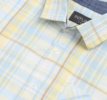 Checks Cotton Collared Boys Shirt