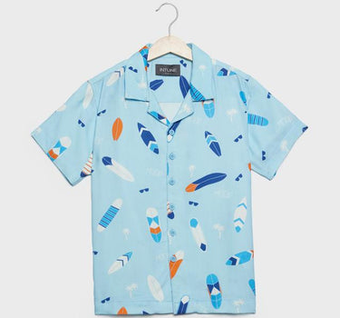 Printed Viscose Boys Shirt