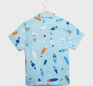 Printed Viscose Boys Shirt