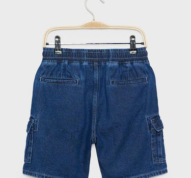 Solid Denim Regular Fit Boys Shorts