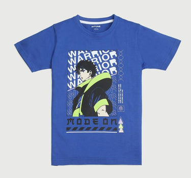 Graphic Print Cotton Round Neck Boys T-Shirt