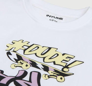 Graphic Print Cotton Round Neck Boys T-Shirt