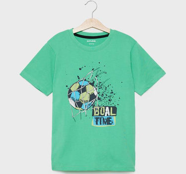 Graphic Print Cotton Round Neck Boys T-Shirt